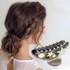 Unique Bargains Women's Elegant Scallop Hair Clips 4.06"x1.73"x2.20" 1 Pc - 2 of 3