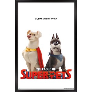 Trends International DC Comics Movie DC League of Super-Pets - Krypto and Ace Framed Wall Poster Prints - 1 of 4