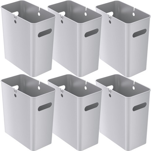 iTouchless SlimGiant Wastebasket 4.2 Gallon Silver 6-Pack - image 1 of 4