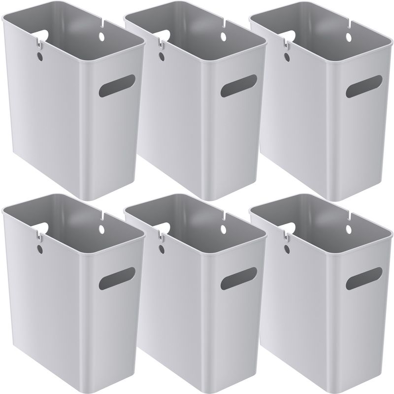 iTouchless SlimGiant Wastebasket 4.2 Gallon Silver 6-Pack, 1 of 6
