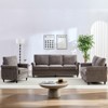Mjkone 3 Piece Chenille Living Room Sofa Set,Modern 3-Seater Sofa Couch&Loveseat Sofa&Single Sofa Armchair Set,Unique Riveted Look - 2 of 4
