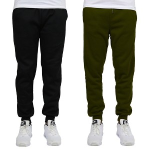 Blue Ice Men's  Fleece-Lined Jogger Sweatpants-2 Pack - 1 of 2