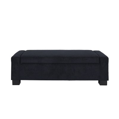 NicBex Storage Ottoman Bench for Bedroom,Modern Storage Bench with Hinged Lid and Birch Wood Legs,Ottoman for Living Room,Bedroom,Entryway
