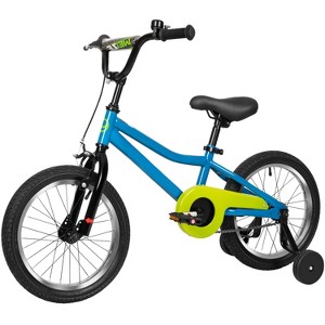 Hykolity Kids Bike Boy Girl Bicycle 16 inch for Children Age 4-7 Years Old Height 41-53 in Child Sport Bike includes Training Wheel Navy Blue - 1 of 4