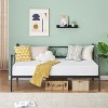 COZONY Twin Daybed with Trundle – Roll-Out Twin Bed Frame with Durable Steel Slats, Space-Saving Design, Mattresses Sold Separately - 3 of 4
