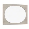 Royal Hampton Mirror, Round Beveled Edges, White Oak Solid Rubberwood 36x46 - 2 of 4