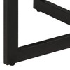 vidaXL Mango Wood Dining Table with Powder-Coated Iron Frame - Retro Style Versatile Dinner Table, 43.3" Diameter - 4 of 4