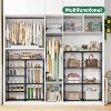 Simple Trending 8-Tier Shoe Rack Large Capacity 64 Pairs Tall Shoe Shelf, Sturdy Metal Shoe Organizer for Entryway, Closet, Bedroom, Black - 4 of 4