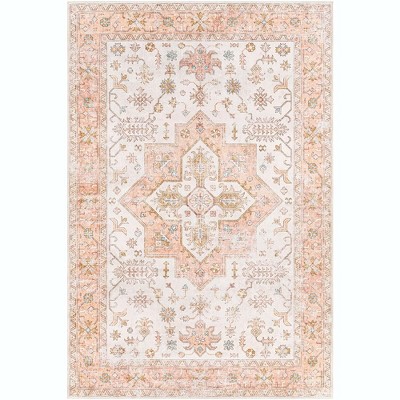 Mark & Day Walcott 7'6"x9'6" Rectangle Washable Woven Indoor Area Rugs Burnt Orange
