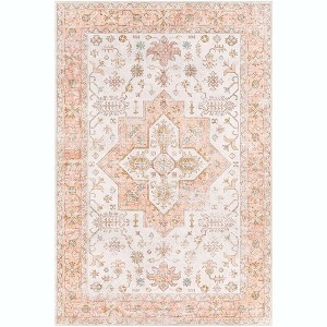 Mark & Day Walcott 7'6"x9'6" Rectangle Washable Woven Indoor Area Rugs Burnt Orange - 1 of 4