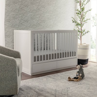 White Pine 3-in-1 Convertible Storage Crib with Toddler Bed Kit