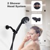 WOWOW Single Handle 7-Spray Tub and Shower Faucet 1.8 GPM with Pressure Balance Shower Valve in Matte Black Valve Included - 3 of 4