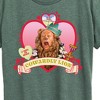 Women's - Wizard of Oz - Cowardly Lion Heart Short Sleeve Graphic T-Shirt - 2 of 4