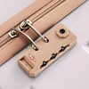 Vynxaria Light Grey Golden ABS 3-Piece Suitcase Premium Finish TSA-Approved Locks Smooth 360¡ã Spinners for Luxury Travel - 4 of 4