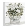 Stupell Industries Farmhouse Planter White Rose Blossoms, 12" x 12" - 3 of 4