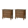 Giorgio 3 - Drawer Nightstand with  Built-In Outlets Set of 2|HULALA HOME - 2 of 4