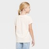 Girls' Short Sleeve 'Rainbow Shamrock' St. Patrick's Day Graphic T-Shirt - Cat & Jack™ Cream - image 3 of 3