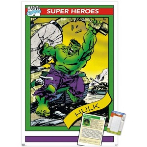 Trends International Marvel Trading Cards - Hulk Unframed Wall Poster Prints - 1 of 4