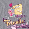 Women's SpongeBob Squarepants And Gary Best Friends Valetine's Day Loose T-Shirt - 2 of 4