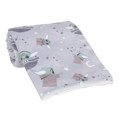 Lambs &#38; Ivy Star Wars Cozy Friends The Child/Baby Yoda Baby Blanket