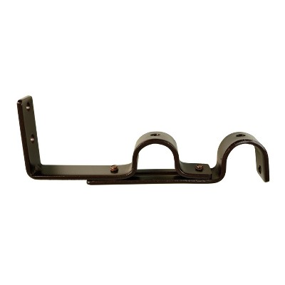 Versailles Double Strong Hold Wall Brackets Projection Pair Espresso