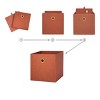 4 Pack Collapsible Fabric Cube Storage Bins (10.5" x 10.5") - 3 of 4