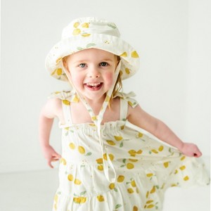 Makemake Organics Organic Baby Bucket Sun Hat Linen - 1 of 4