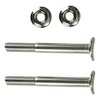 Pool Central Convex Screw and Nut Set for Swimming Pool Handrail Steps 4pc 3"- Silver - 3 of 4