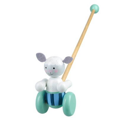 Orange Tree Toys: Push Along  Sheep Wooden Toy