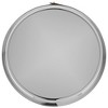 Nambe Tahoe Stainless Steel Bar Tray with Removable Brown Leather Accent – 13.25” Round Serving Tray for Drinks, Cocktails & Snacks, Modern Barware - 4 of 4