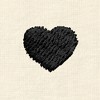 Dalix Lil Heart Face Embroidered Lightweight Relaxed Jersey Tee Summer Cute Short Sleeve T Shirt Womens - 2 of 4