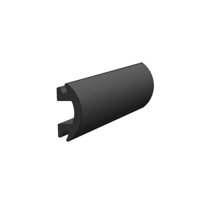Taco Marine Flexible Vinyl Rub Rail Insert Kit Black - 1-3/16"W x 1/2"H x 70'L - Model V124144BKA701