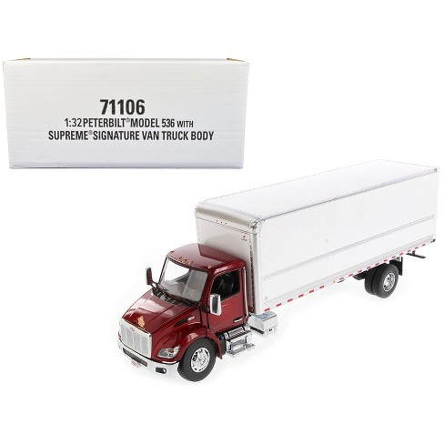 Peterbilt 536 Truck With Supreme Signature Van Body Red Metallic ...
