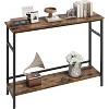 Entryway Table, Console Tables with Storage, 39.3”Rustic Sofa Table with Adjustable Shelf - 2 of 4