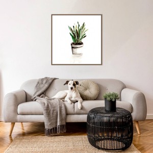 Amanti Art Potted Botanicals III by Marcy Chapman Framed Wall Art Print - 1 of 4