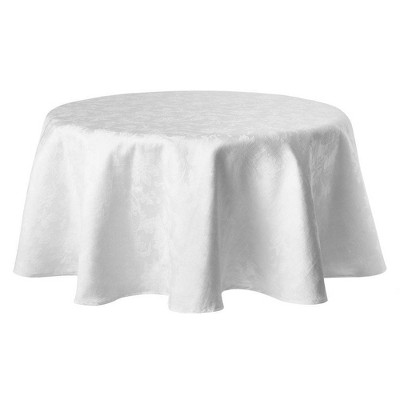 white damask tablecloth