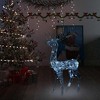 vidaXL 4ft Reindeer Christmas Decoration, Acrylic Christmas Outdoor Light with 140 LEDs, Xmas Deer Light Decor for Indoor Outdoor Use, Cold White - 2 of 4