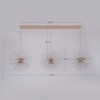 LLHZSY 62 1/5" Modern Glam Globe Dandelion Crystal Chandelier-Gold - 3 of 4