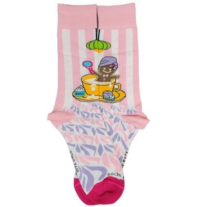 Gingerbread Man Taking a Milk Bath (Women's Sizes Adult Medium) from the Sock Panda - 1 of 4