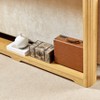 Sapphtopaz Narrow Console Table with Corrugated Texture, Modern Entryway Table with Arc Design, Wood Side Table for Living Room, Entryway - 2 of 4