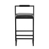 PAGED Bar Stools Set of 2 Modern Counter Stools with Back and Footrest Hand Woven Dining Chairs for Pub, Dining Room - 4 of 4