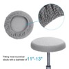 Unique Bargains Non-Slip Washable 11"-16'' Elastic Round Bar Stool Seat Cushions for Chair Stool 2 Pcs - 3 of 4