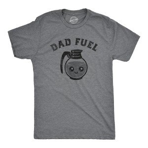 Mens Dad Fuel T Shirt Funny Fathers Day Gift Coffee Pot Caffeine Addict Joke Tee For Guys - Crazy Dog Men's T Shirt - 1 of 4