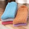 Alilang Women's 5-Pack Assorted Patterned Thick Knit Socks with Plaid and Holiday Prints - 3 of 4