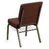 Emma and Oliver 18.5"W Church/Reception Guest Chair with Communion Cup Book Rack - 3 of 4