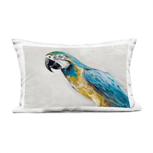 Stupell Industries Polly Parrot Portrait Outdoor Decorative Throw Pillow, 14 x 20 - 1 of 3