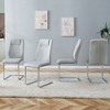 NicBex Faux Leather Dining Chairs Set of 8,Armless Upholstered Kitchen Chair with Plastic Anti-Slip Footpad for Dining Room,Kitchen - 4 of 4