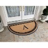 A1HC Natural Coir & Rubber Hand Flocked Large Monogrammed Door Mat 36" X 72" Thick Durable Doormats - 4 of 4