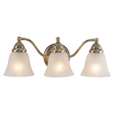 Vaxcel Standford 3 - Light Vanity in  Antique Brass