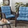 Kensington Garden 2pc 24"x22" Outdoor Seat and Back Chair Cushion Set - 2 of 4